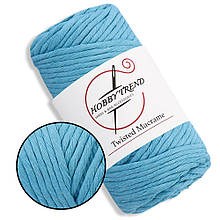 Бавовняний шнур Hobby Trend Twisted Блакитний 250 г, 70 мм, 3 мм