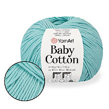 Пряжа YarnArt Baby Cotton, Бірюза No446