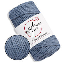 Бавовняний шнур Hobby Trend Twisted Сизий 250 г, 70 мм, 3 мм