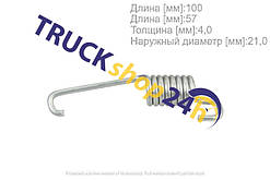 Пружина колодки тормозной d21x104,5 BPW