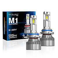 Світлодіодні лампи "INFOLIGHT" M1 (HIR2)(12000Lm)(6000K)(55W)(9-32V)(Dual Canbus)