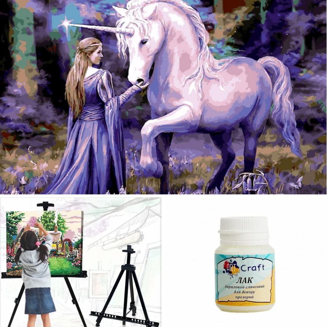 Картини за номерами в Запоріжжі Розмальовка, мольберт і лак, фото 1