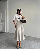 Стильная женская юбка миди ткань : шелк Армани мод 1362