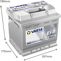 Акумулятор VARTA DYNAMIC EFB 550 500 055 N50