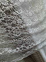 Тюль гепюр сітка No1009 білий оптом, фото 3