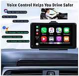 Автомобільний сенсорний екран Camecho T86PND 7- дюймовий, Apple Carplay Android Auto Smart Player з Aux AV IN TF Card Type-C, фото 7