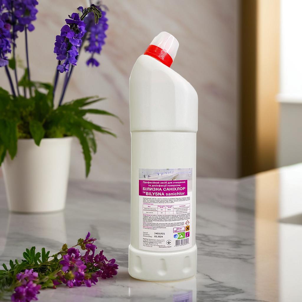 Засіб концентрований для миття поверхонь Білизна саніхлор, 1000 мл, фото 1