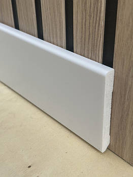 Плінтус підлоговий Arbiton STIQ 80 білий Арбітон (10х80х2200мм)
