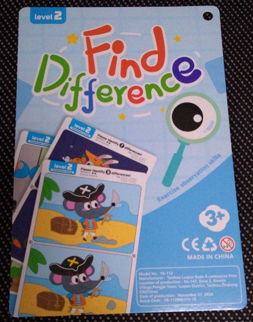 Знайди відмінності. Find Differences. Level 2. 3+ Cart., фото 1