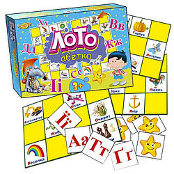 Дитяча розвиваюча гра "Лото. Абетка" MKM0305 укр. мовою