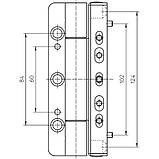 Петля дверна SIKU RB 3D 5010 RAL9016 (3шт.), фото 2