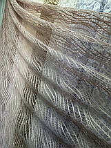 Тюль гепюр сітка No1012 пудра, фото 3