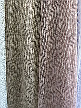 Тюль гепюр сітка No1012 пудра, фото 5