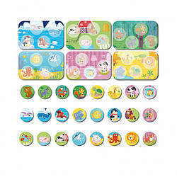 Настільна гра Лото Тварини і їх місця проживання DoDo 300196, 6 карток, 24 фішки