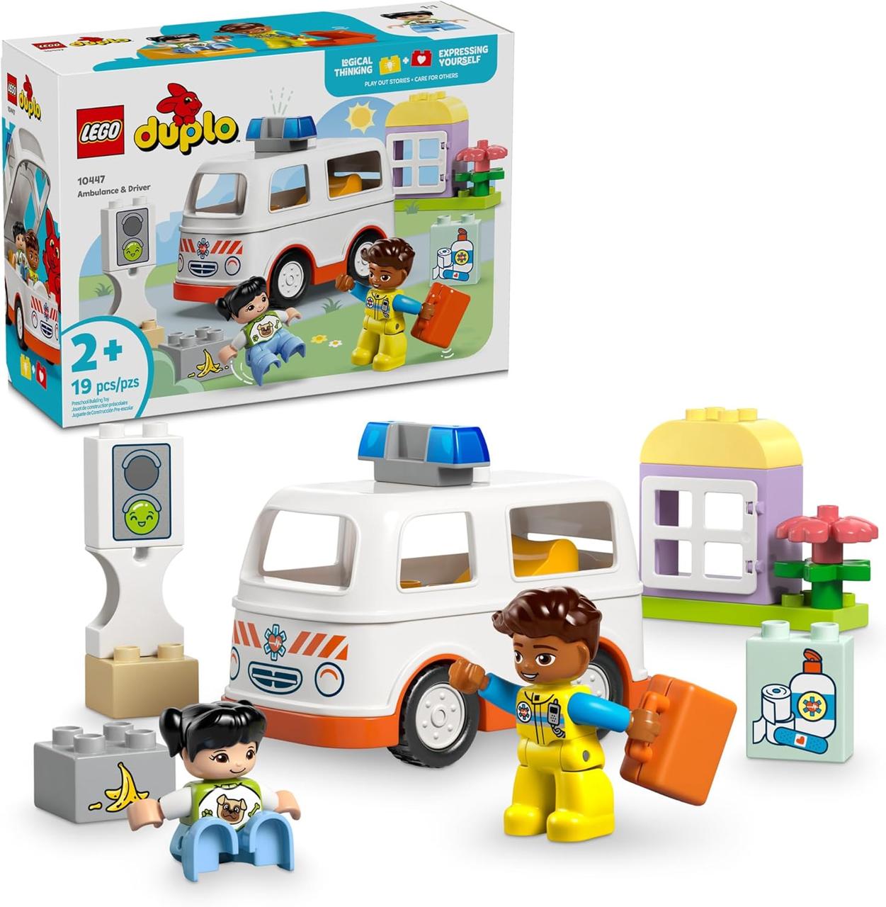 Lego Duplo 10447 Міська машина швидкої допомоги та водій, фото 1