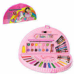 Дитячий набір для творчості і малювання MK 3918-2 у валізі  Єдиноріг з дівчинкою