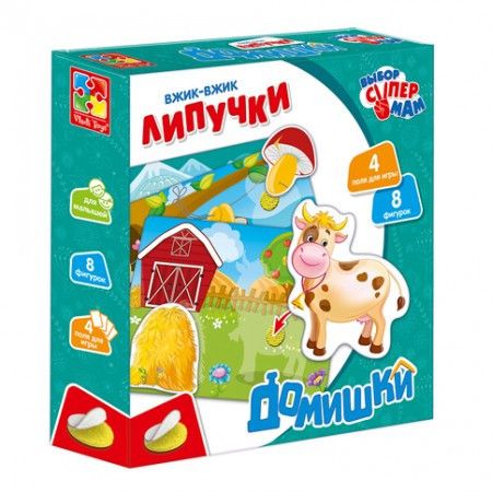 Дитяча настільна гра "Вжик-вжик" VT1302-24 на липучках, фото 1