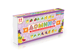 Дитяча настільна гра доміно "Фрукти" 1-092 від 3х років