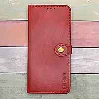 Чохол для Motorola Moto G85 з візитницею, на магніті, прошитий. GETMAN Gallant. Червоний