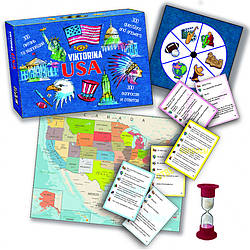 Настільна гра "Вікторина США" MKP0903 правила гри рос. і укр. мовою