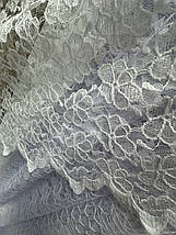 Тюль гепюр сітка No1007 молочний оптом, фото 4