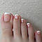 Накладні нігті 24 шт. французький манікюр + клей, типси для пальців ніг, фото 2