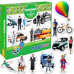 Дитячий набір магнітів Професії і транспорт ML4031-31 EN