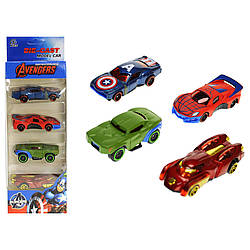 Набір металевих машинок "Супергерой" 1210-11S