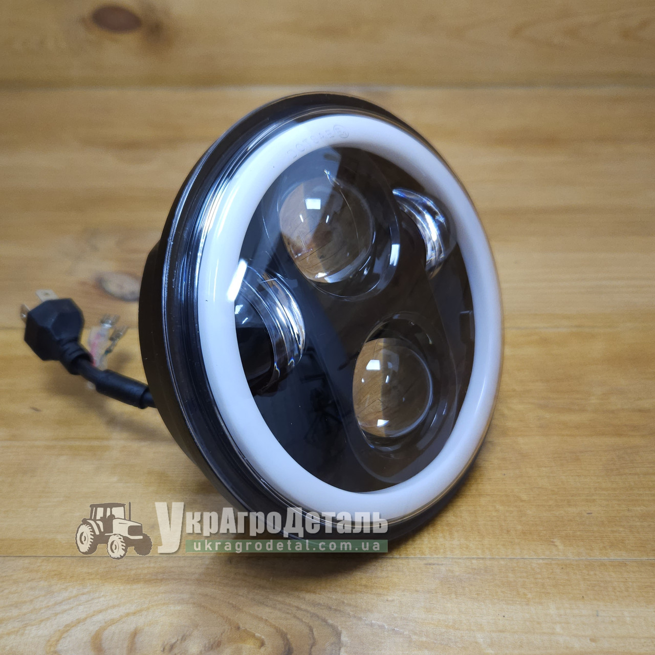 LED-фара МТЗ, ЮМЗ для ФГ-304/305 (ближній/дальній + поворот + ДХВ, 5.75 inch, 40 Вт)