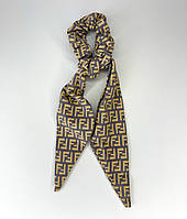 Гумка для волосся Finding Резинка твіллі в геометричний принт Синій 7 х 27 см