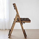 Розкладний Стілець зі Спинкою з Натурального Дерева Для Кухні Саду Балконів Власне виробництво полісандр, фото 3