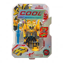 Дитячий робот-трансформер Динозавр FB166-67, 13,5 см  Жовтий