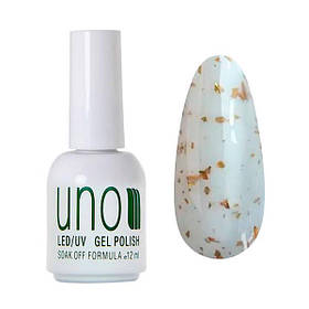 Кольорова молочна база Afine Base, із золотими пластівцями поталі, 12 мл. No01