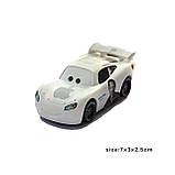 Машинка Apple Car із м/ф Cars RESTEQ. Машинка Мак АйКар Білий. Автомобіль Mac iCar White. Машинки Тачки, фото 4