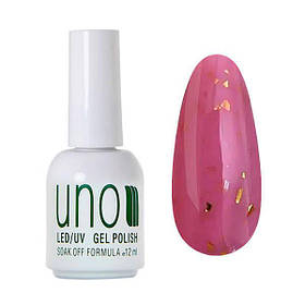 Кольорова молочна база Afine Base, із золотими пластівцями поталі, 12 мл. №12