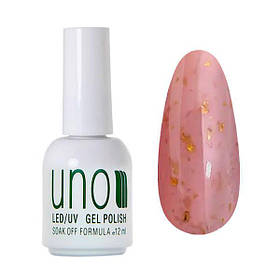 Кольорова молочна база Afine Base, із золотими пластівцями поталі, 12 мл. No11