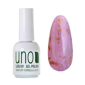 Кольорова молочна база  Afine Base, із золотими пластівцями поталі, 12 мл. №10