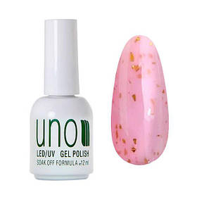 Кольорова молочна база Afine Base, із золотими пластівцями поталі, 12 мл. No09