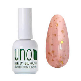 Кольорова молочна база Afine Base, із золотими пластівцями поталі, 12 мл. No08