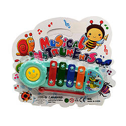 Музична іграшка Ксилофон  Y9093, 16 см Бірюзовий