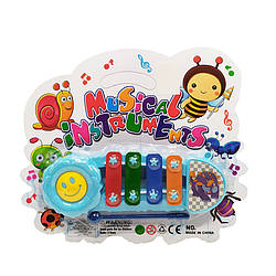 Музична іграшка Ксилофон  Y9093, 16 см Блакитний