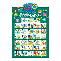 Плакат навчальний "Абетка" SK 0021 Укр Зелений