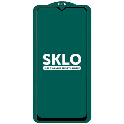 Захисне скло SKLO 5D (тех.пак) для Samsung A12/M12/A02s/M02s/A02/A03s/A03 Core/A03 Чорний, фото 1