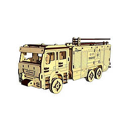 Дерев'яний конструктор "Пожежне Авто" Pazly UPZ-008 206 деталей
