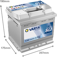 Акумулятор VARTA DYNAMIC SLI 554 400 053 C30