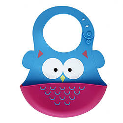 Дитячий слинявчик "Сова" MGZ-0603-4 силіконовий