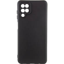 Чохол Silicone Cover Lakshmi Full Camera (AA) для Samsung Galaxy A12 Чорний / Black