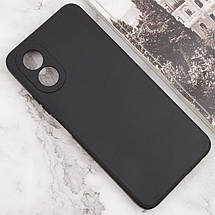 Силіконовий чохол Candy Full Camera для Oppo A58 4G Чорний / Black, фото 2