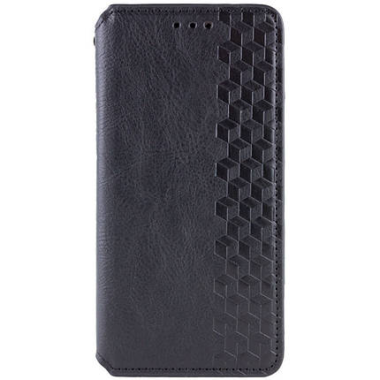 Шкіряний чохол-книжка GETMAN Cubic (PU) для Oppo A58 4G Чорний, фото 1