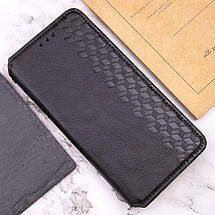 Шкіряний чохол-книжка GETMAN Cubic (PU) для Oppo A58 4G Чорний, фото 3